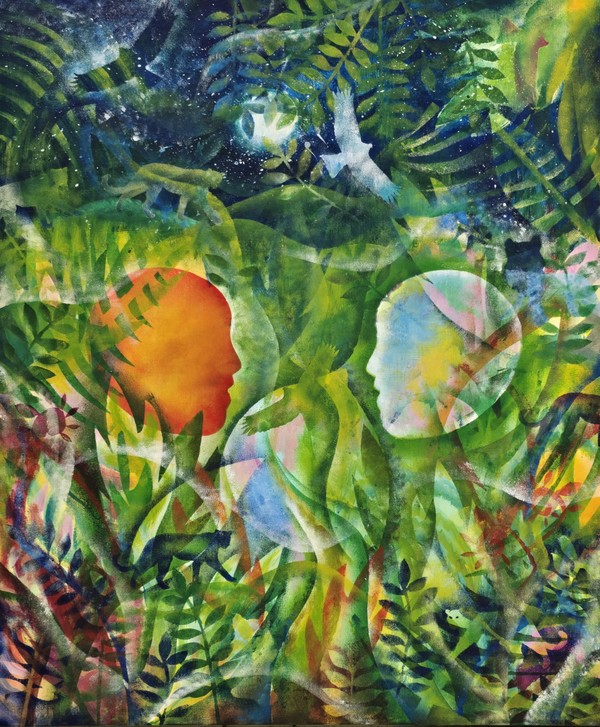                                                                                     정글의 대화  73x61cm  Acrylic on Canvas  2024